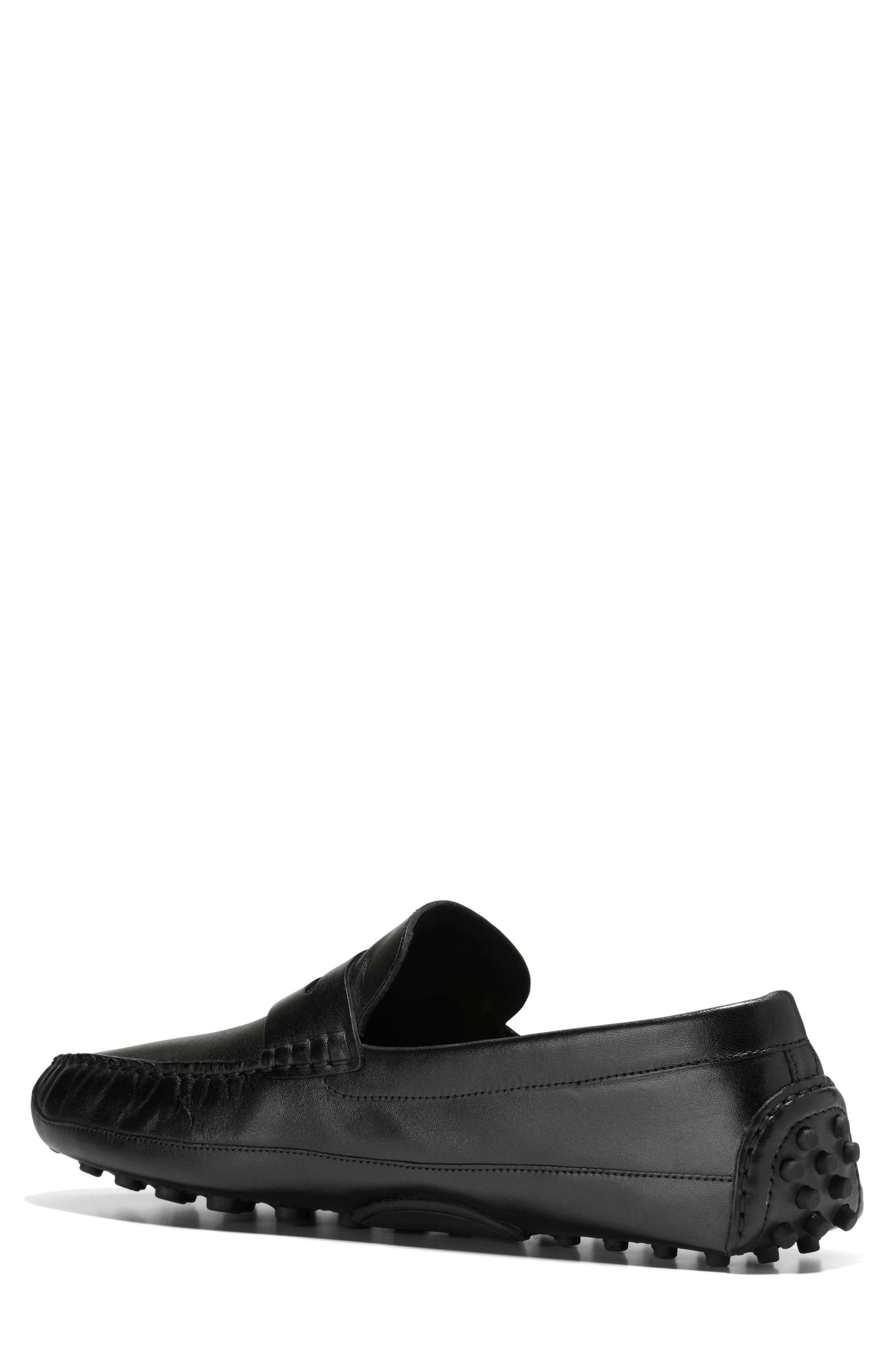 Cole Haan Hall Grand Penny Driving Loafer, Alternate, color, Black / Black