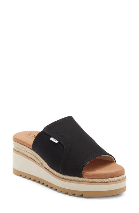Naia Platform Wedge Espadrille Slide Sandal (Women)