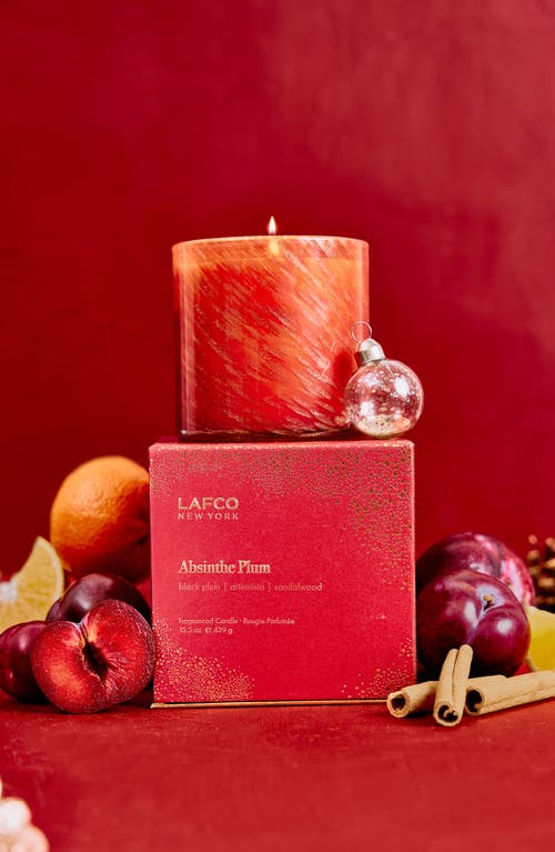 Lafco Absinthe Plum Signature Candle In Red