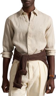 Polo Ralph Lauren Classic Fit Linen Button-Down Shirt