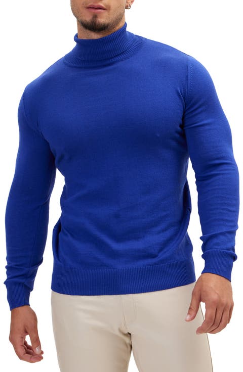 Roll Neck Rib Knit Sweater