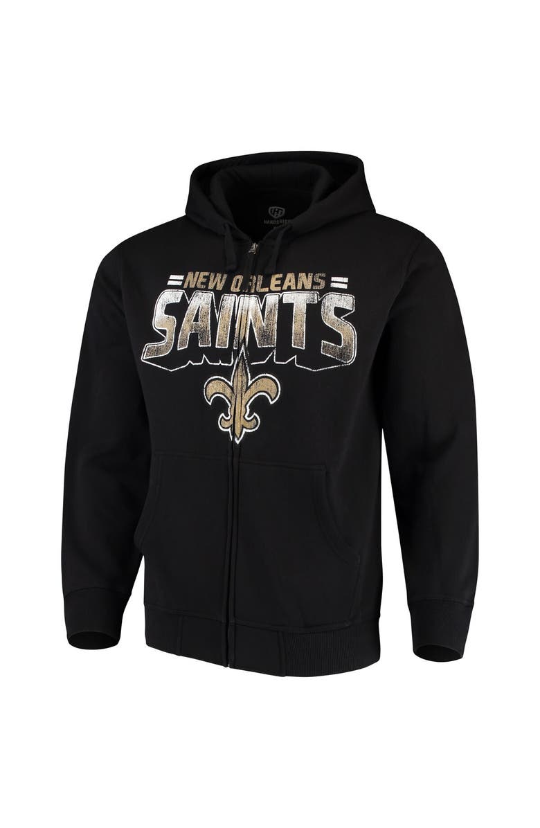G-III SPORTS BY CARL BANKS Men's G-III Sports by Carl Banks Black New Orleans Saints Perfect Season Full-Zip Hoodie, Main, color, Black