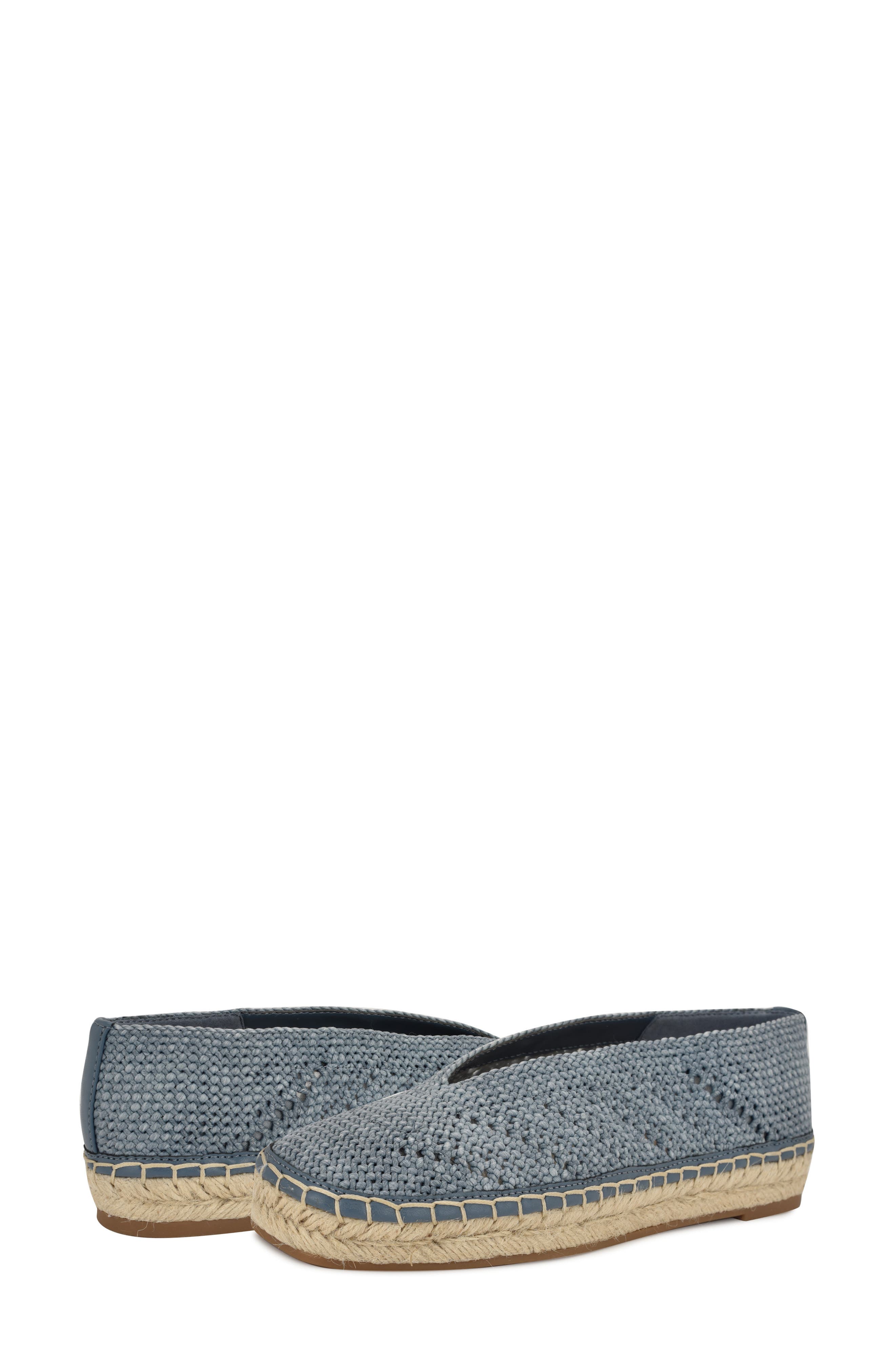 Nine West Rorie Woven Espadrille, Alternate, color, Medium Blue