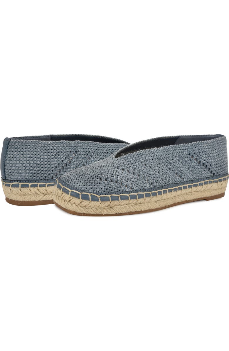 Nine West Rorie Woven Espadrille, Alternate, color, Medium Blue