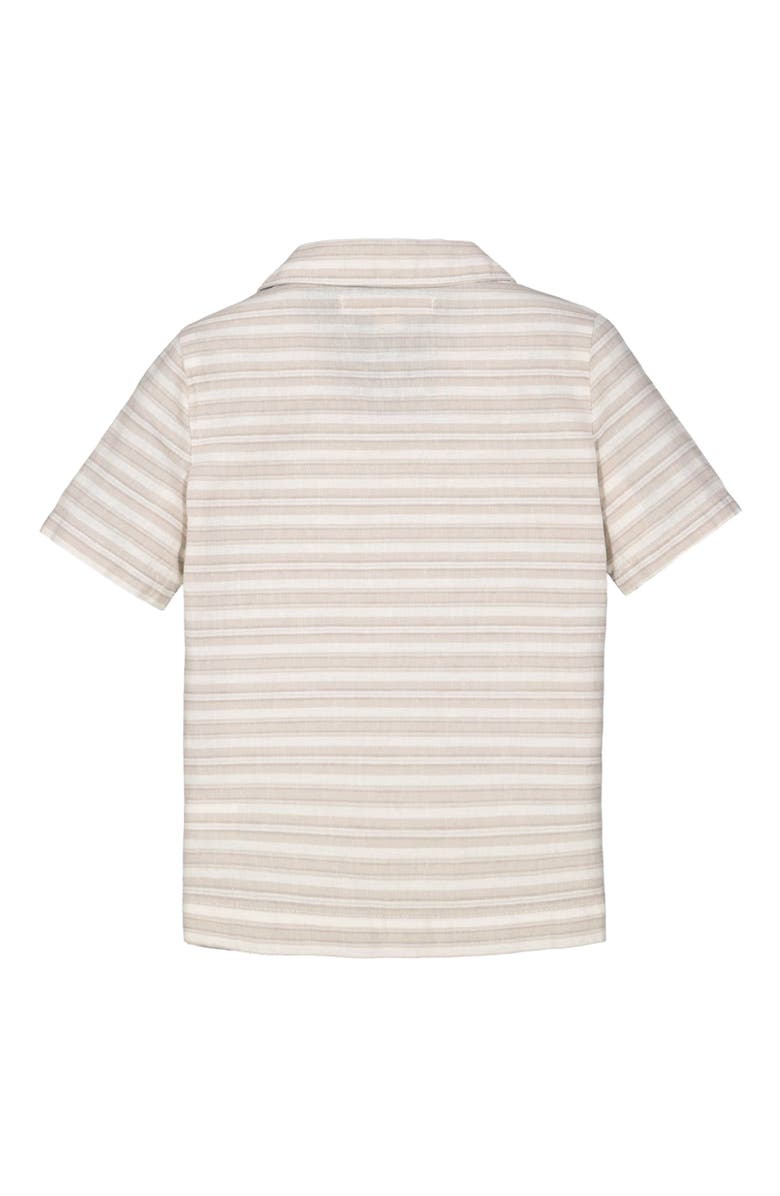 Hope & Henry Baby Boys' Linen Short Sleeve Camp Shirt, Infant, Alternate, color, 