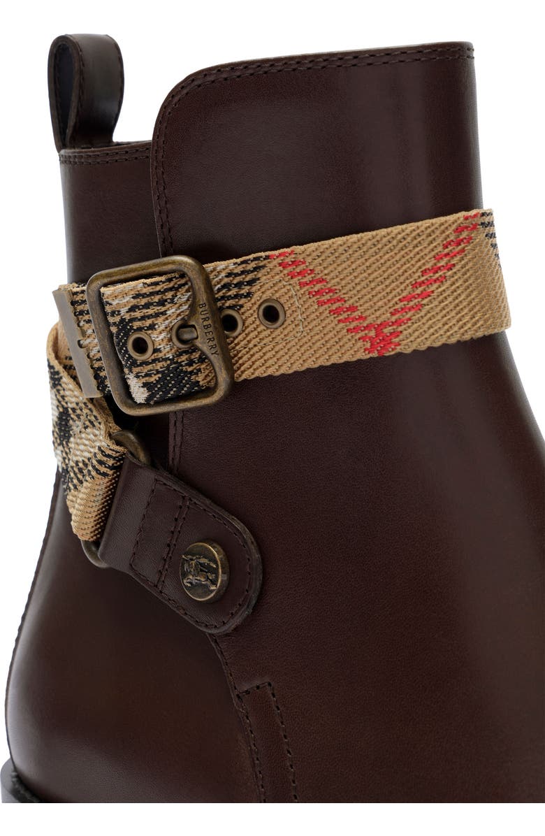Burberry Huntley Belted Bootie, Alternate, color, Treacle Brown
