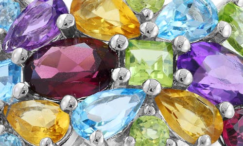 Effy Sterling Silver Semiprecious Stone Cluster Ring In Silver