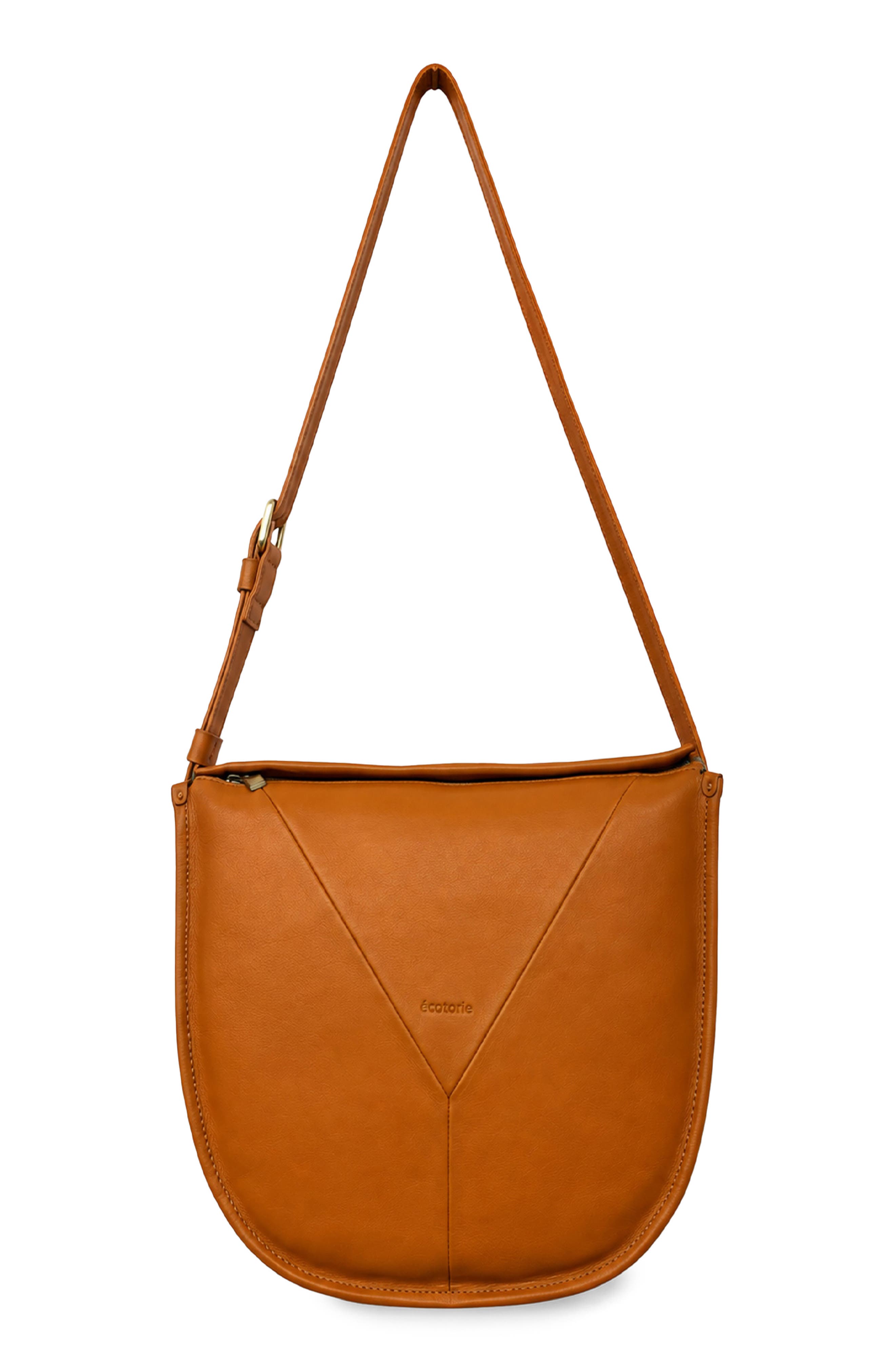 Sissy Leather Crossbody Bag, Main, color, CARAMEL