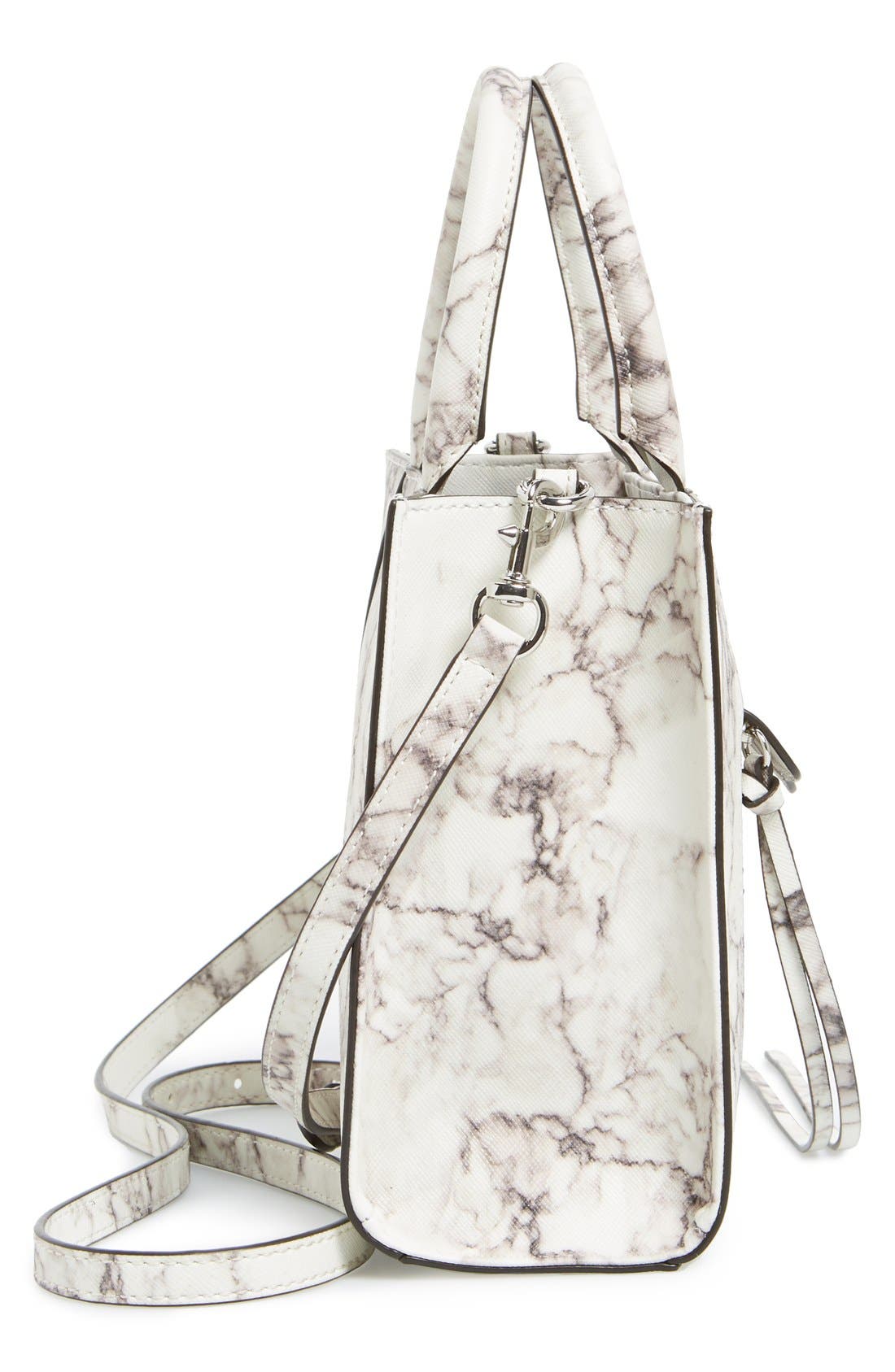 'Mini M.A.B.' Tote, Alternate, color, MARBLE PRINT