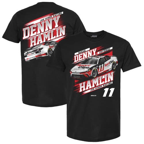 Joe Gibbs Racing Team Collection Black Denny Hamlin Car T-shirt In Black