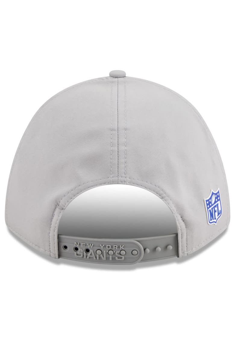 Men's New Era Gray New York Giants 2025 Sideline  M-Crown 9FORTY Adjustable Hat, Alternate, color, Gray