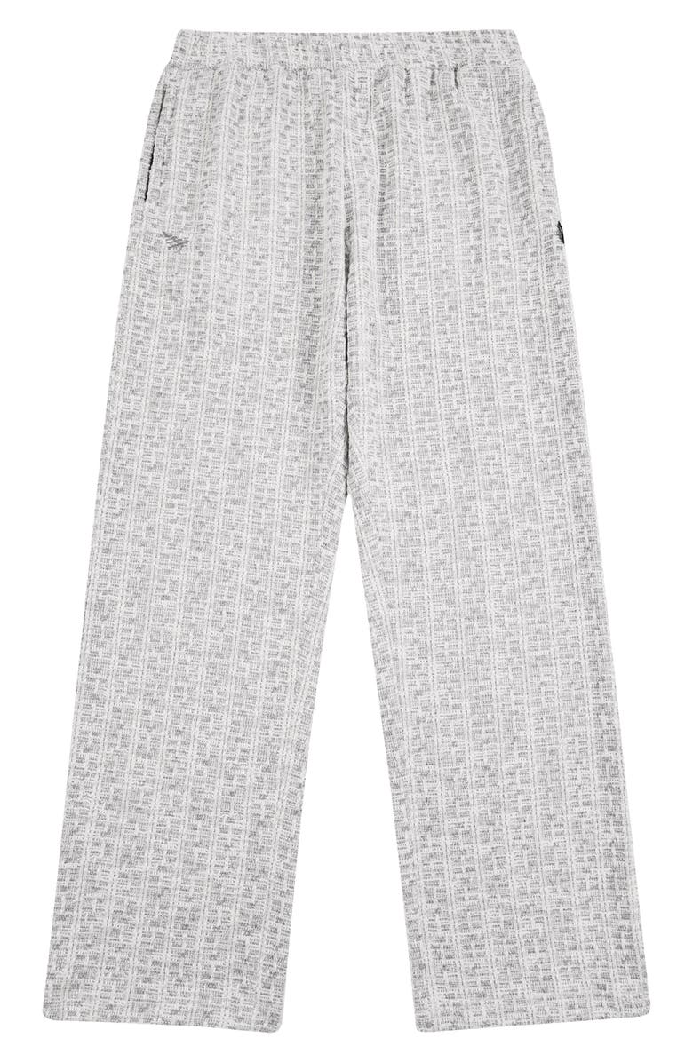 PAPER PLANES Plaid Knit Straight Leg Pants, Main, color, Grey