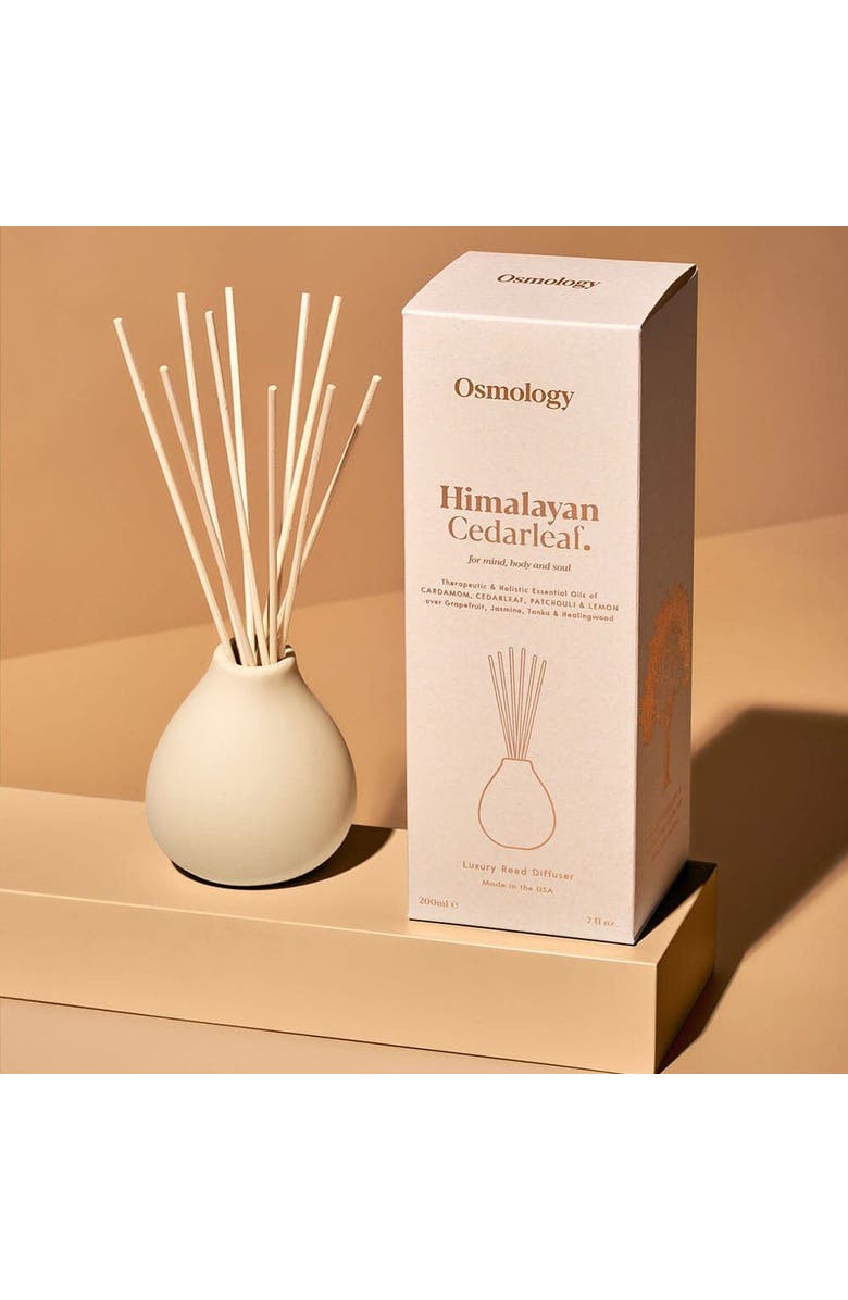 Osmology Himalayan Cedarleaf Reed Diffuser - Cedar Patchouli and Lemon, Alternate, color, White