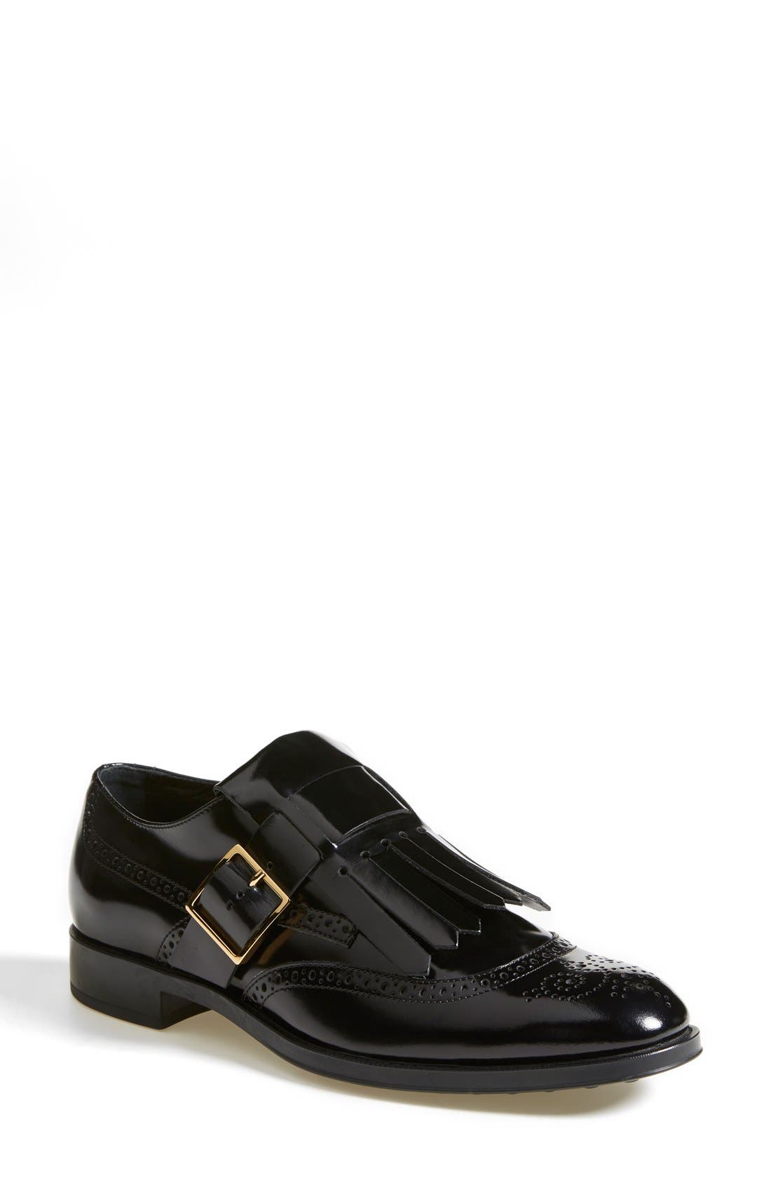 Kiltie Oxford, Main, color, BLACK