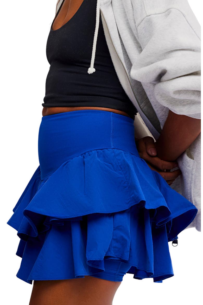 FP Movement Field Day Layered Ruffle Skort, Alternate, color, ELECTRIC SHOCK