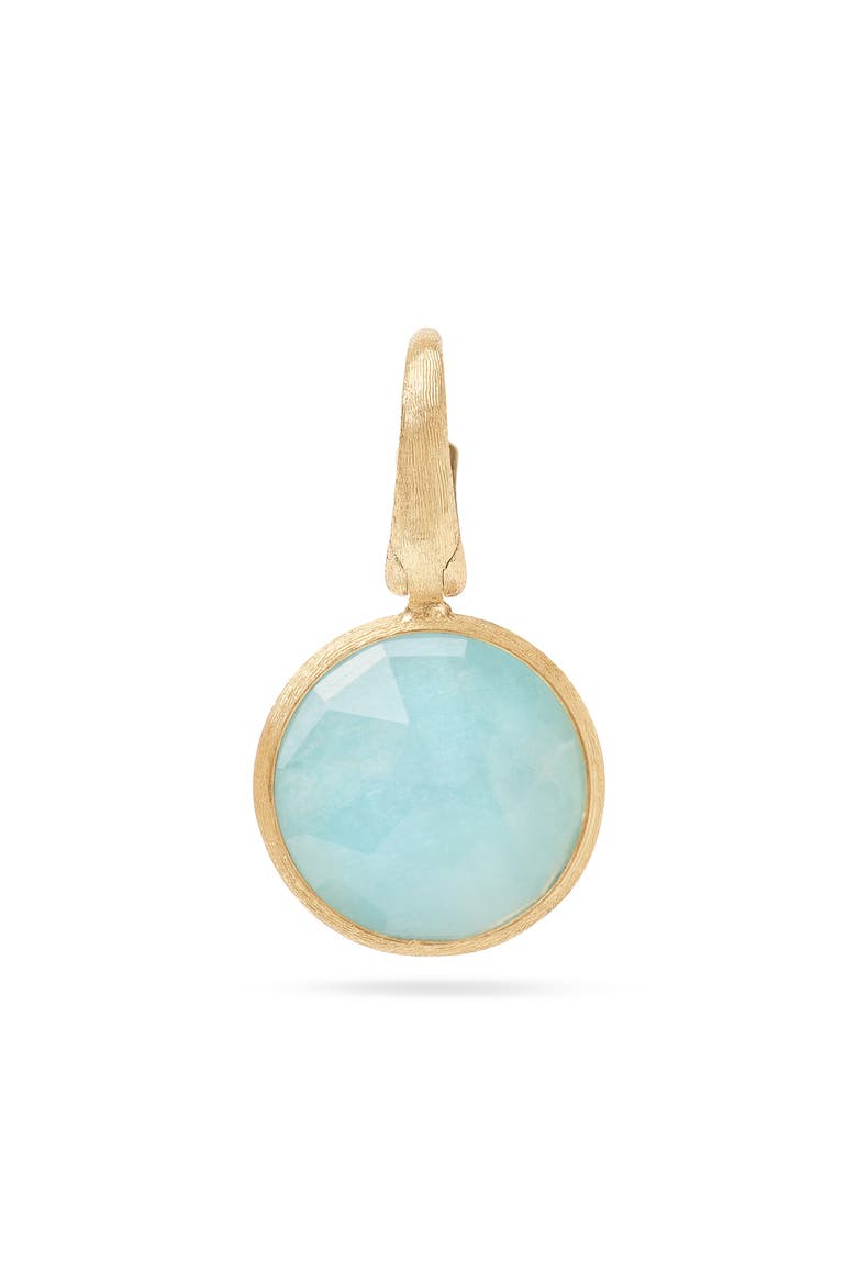 Jaipur Aquamarint Pendant Charm, Main, color, GOLD