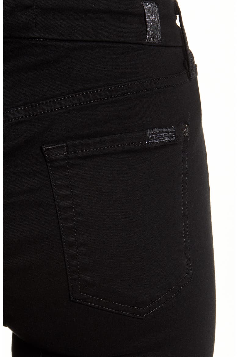7 For All Mankind® High Waist Ankle Skinny Jeans, Alternate, color, BAIRBLACK