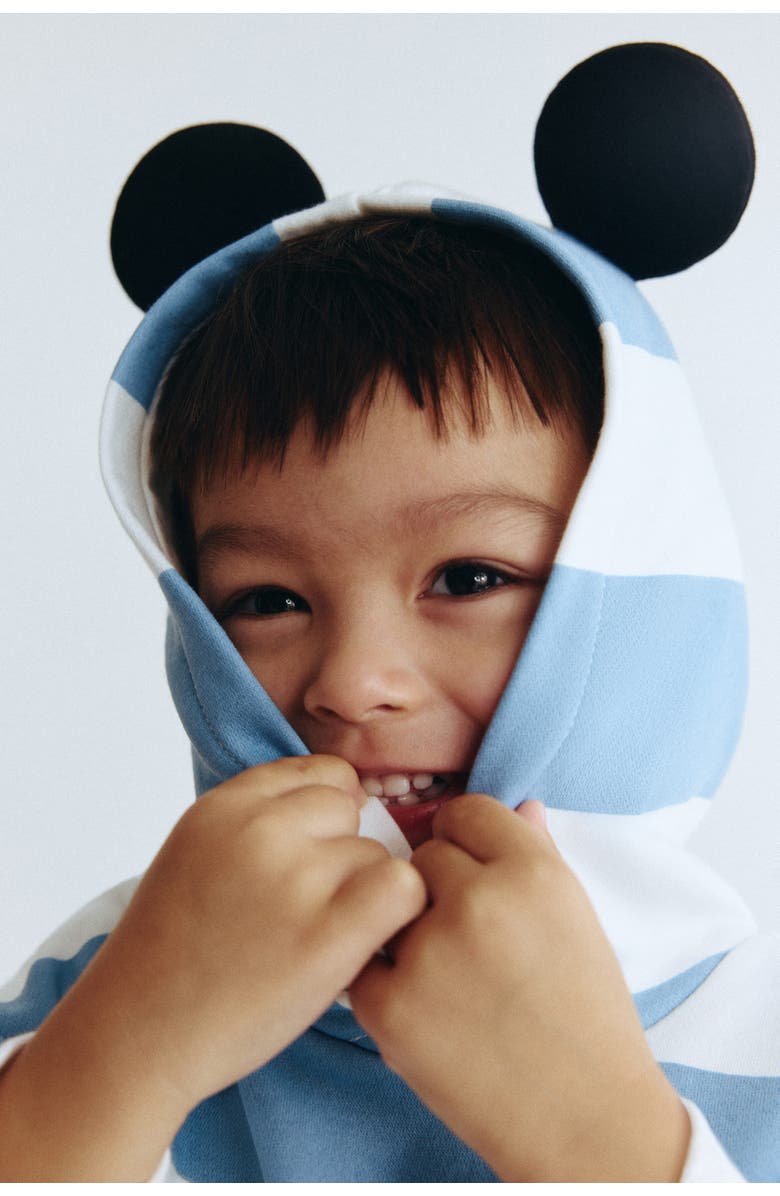 H&M 2-piece Hoodie And Joggers Set, Alternate, color, Light Blue/Mickey Mouse