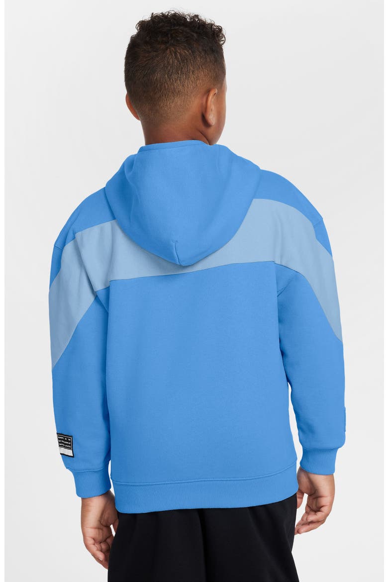 Kids' Air Hoodie, Alternate, color, 412 UNVBLU/WHITE