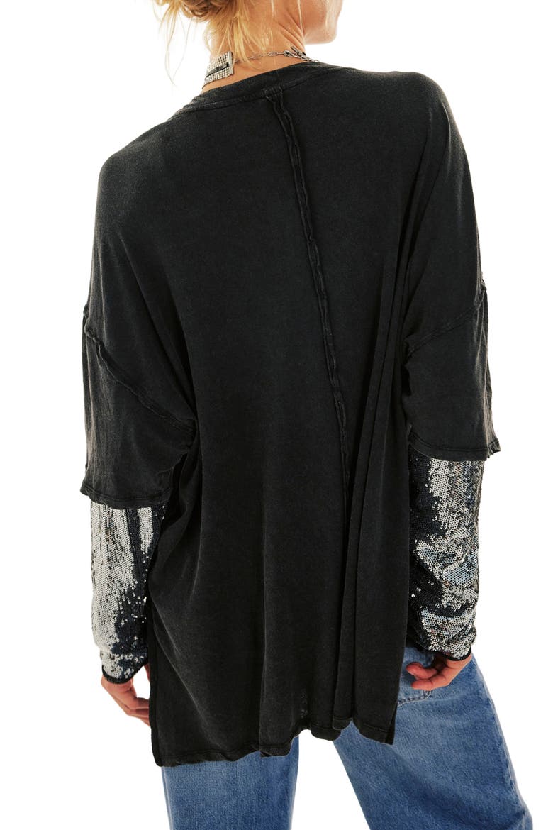 Nellie Sequin Twofer Top, Alternate, color, BLACK