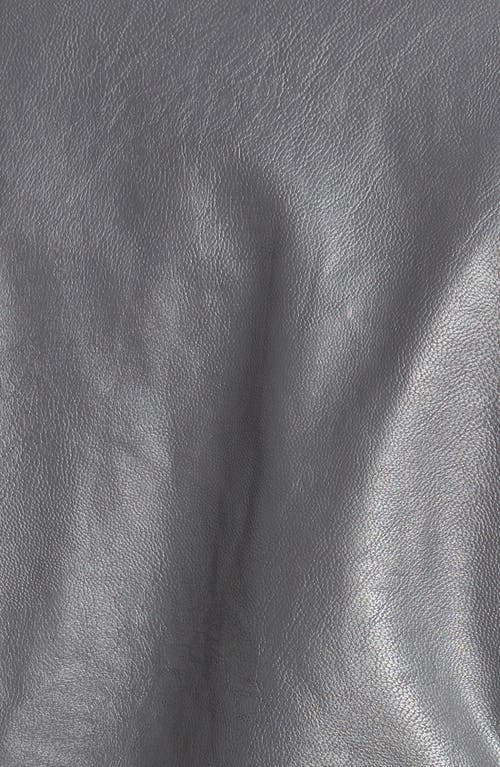 Blanknyc 'private Practice' Drape Front Mixed Media Jacket In Brown