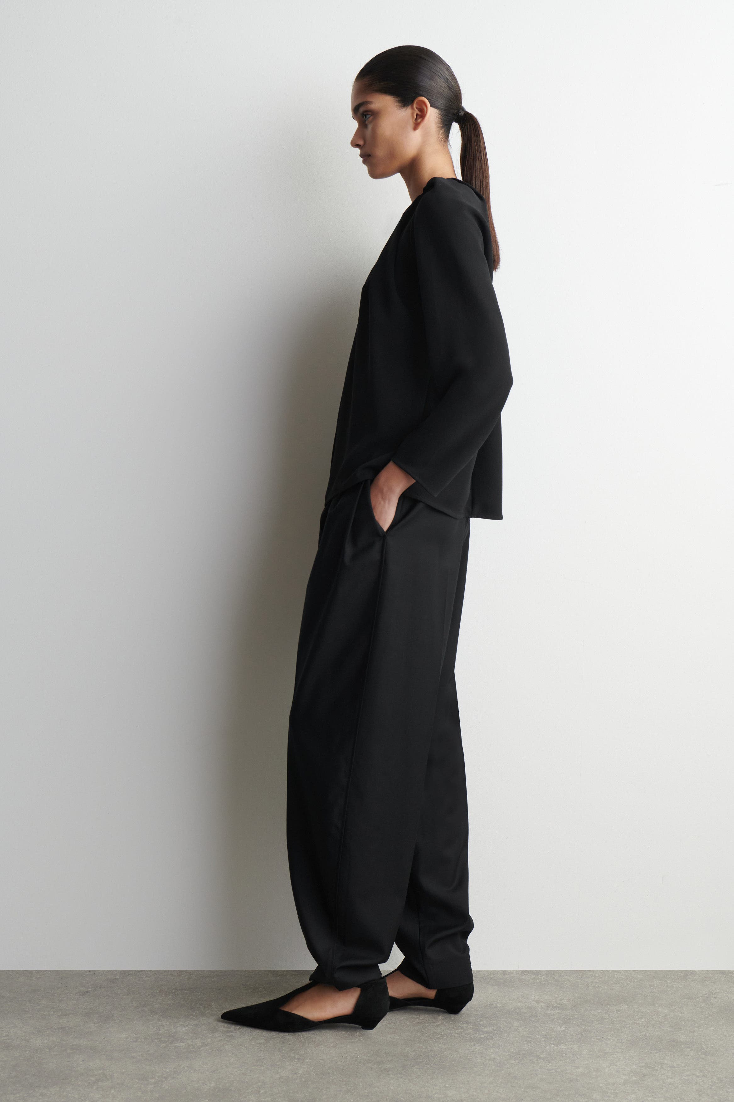 Voluminous Pleated Blouse - image 2
