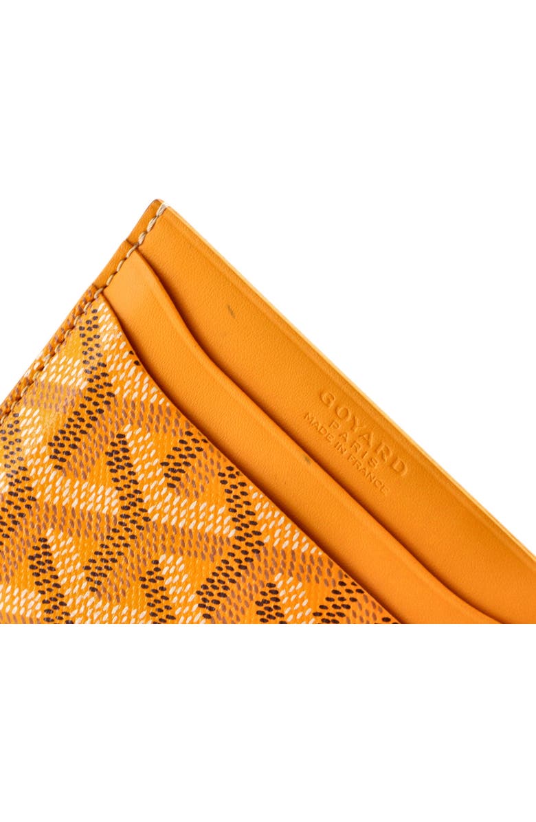 Pre-Owned Goyard Saint Sulpice Card Holder Coated Canvas, Alternate, color, Yellow