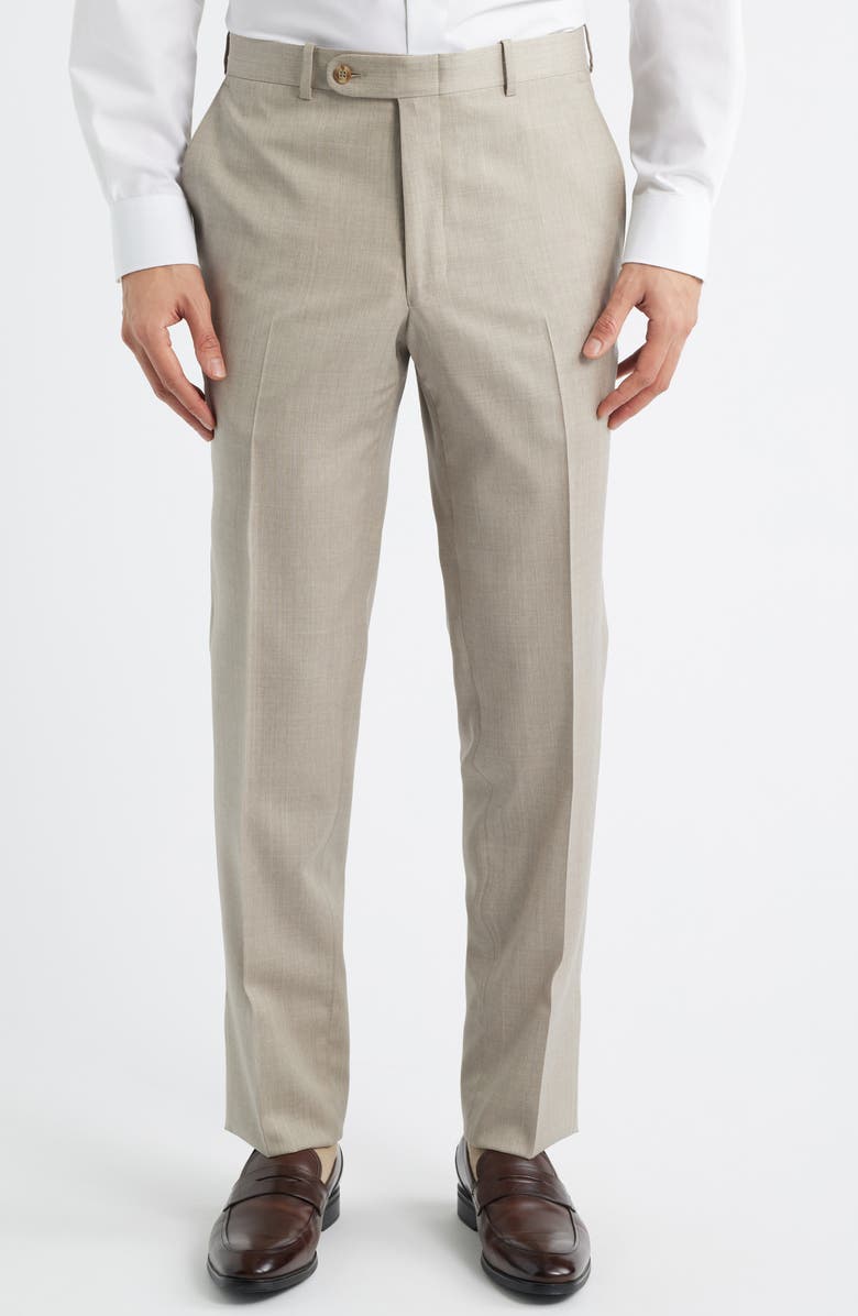 Peter Millar Flynn Classic Fit Tan Wool Suit, Alternate, color, Tan