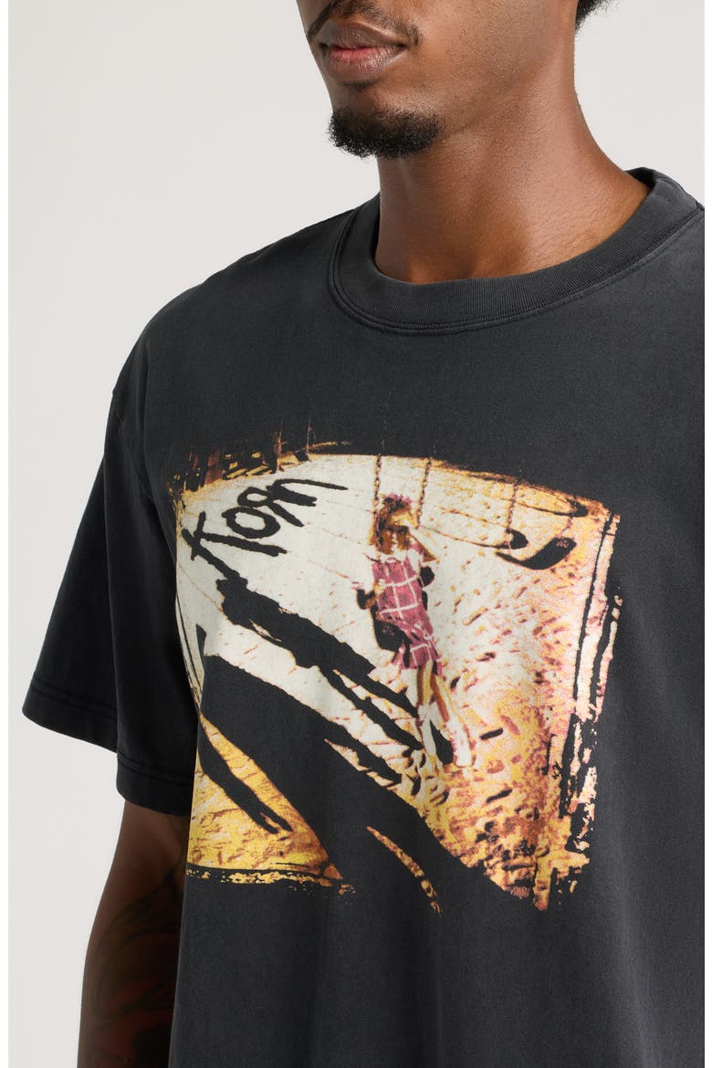 Korn Shadow Cotton Graphic T-Shirt, Alternate, color, BLACK