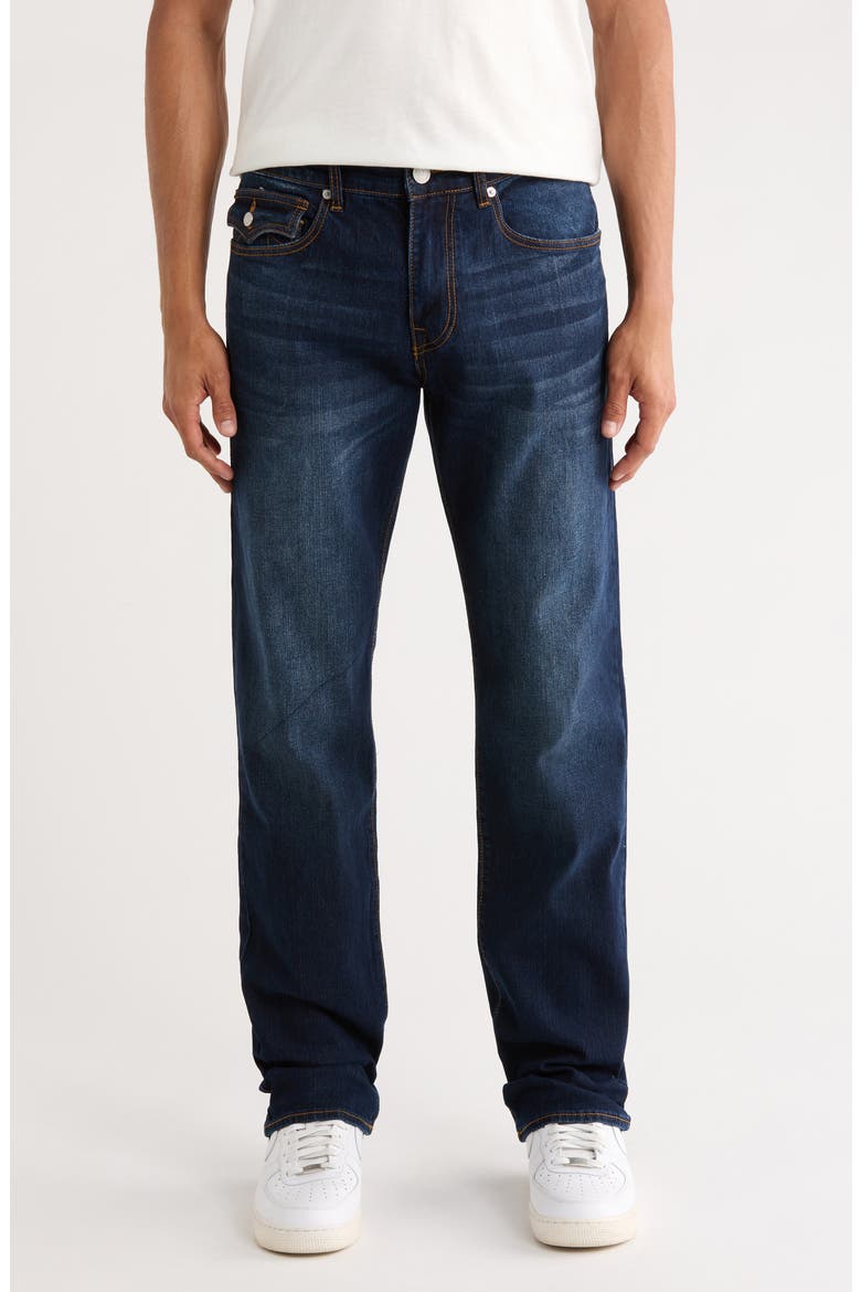 Ricky Relaxed Straight Leg Jeans, Main, color, DARK MAHOGANY WOOD WASH