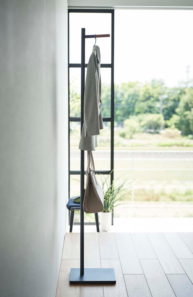 Yamazaki Coat Hanger, Alternate, color, Black