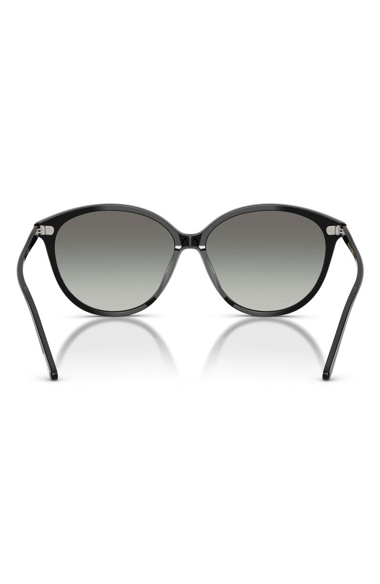 Oliver Peoples Soleau 60mm Butterfly Sunglasses, Alternate, color, Black / Grey Gradient