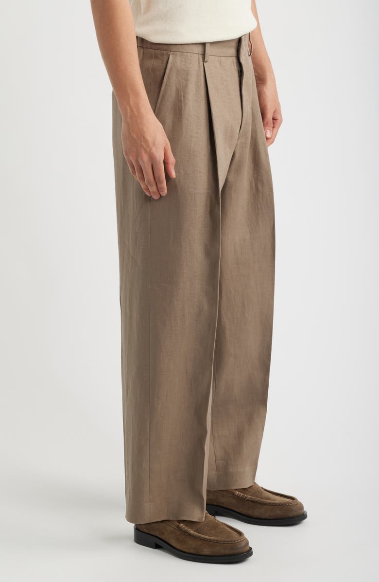 NN07 Kay 1454 Pleated Tapered Pants, Alternate, color, Clay Mirage
