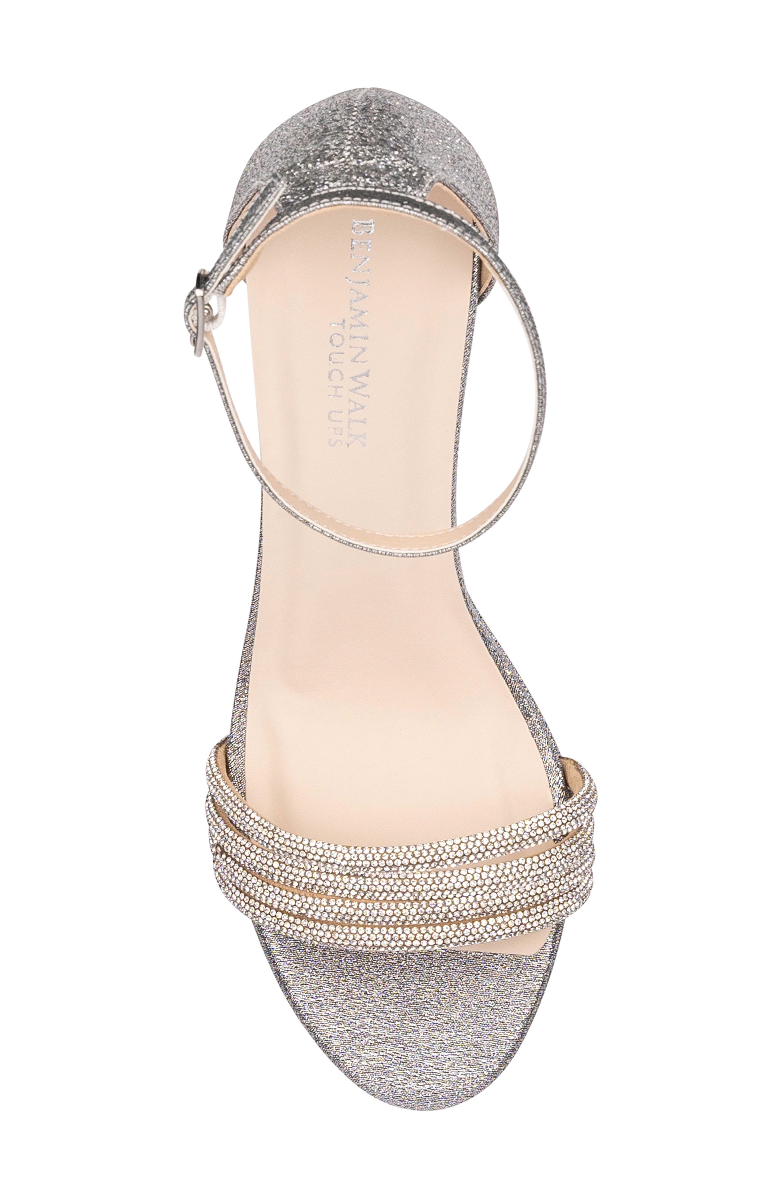 Touch Ups Parker Ankle Strap Platform Sandal, Alternate, color, Pewter