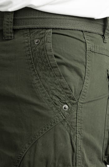 Belted Snap Detail Cargo Pants