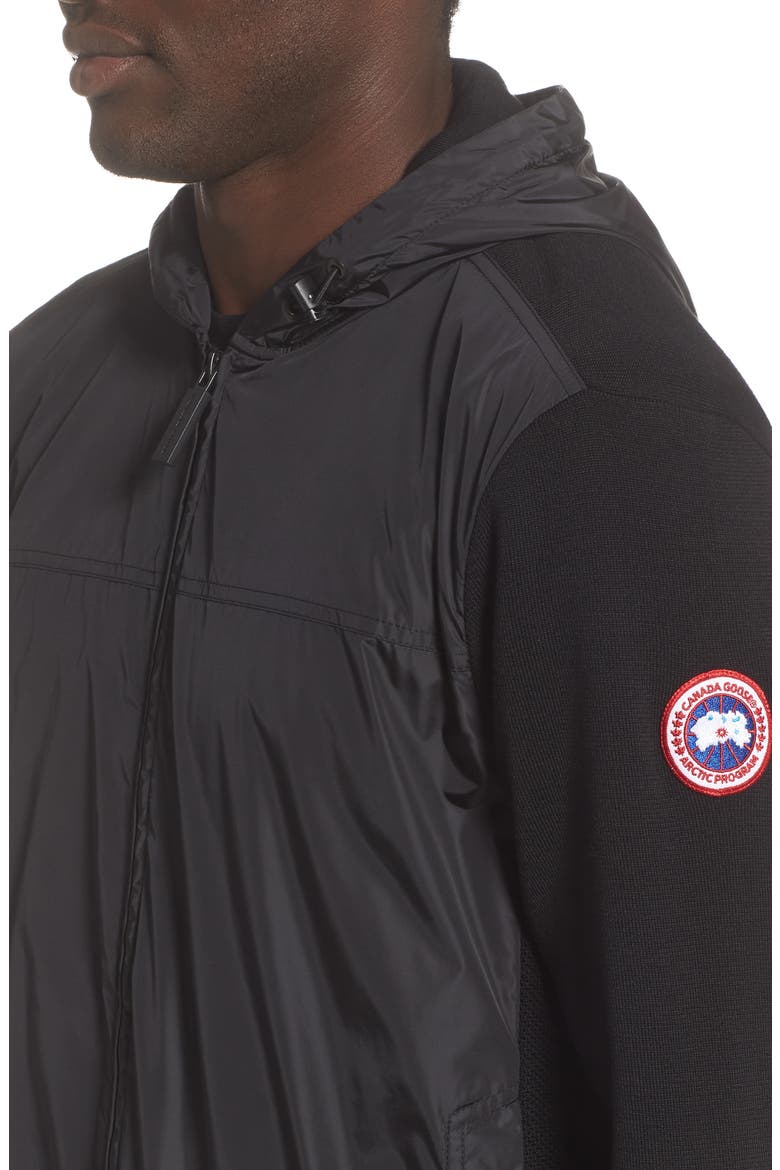 Windbridge Zip Hoodie, Alternate, color, BLACK