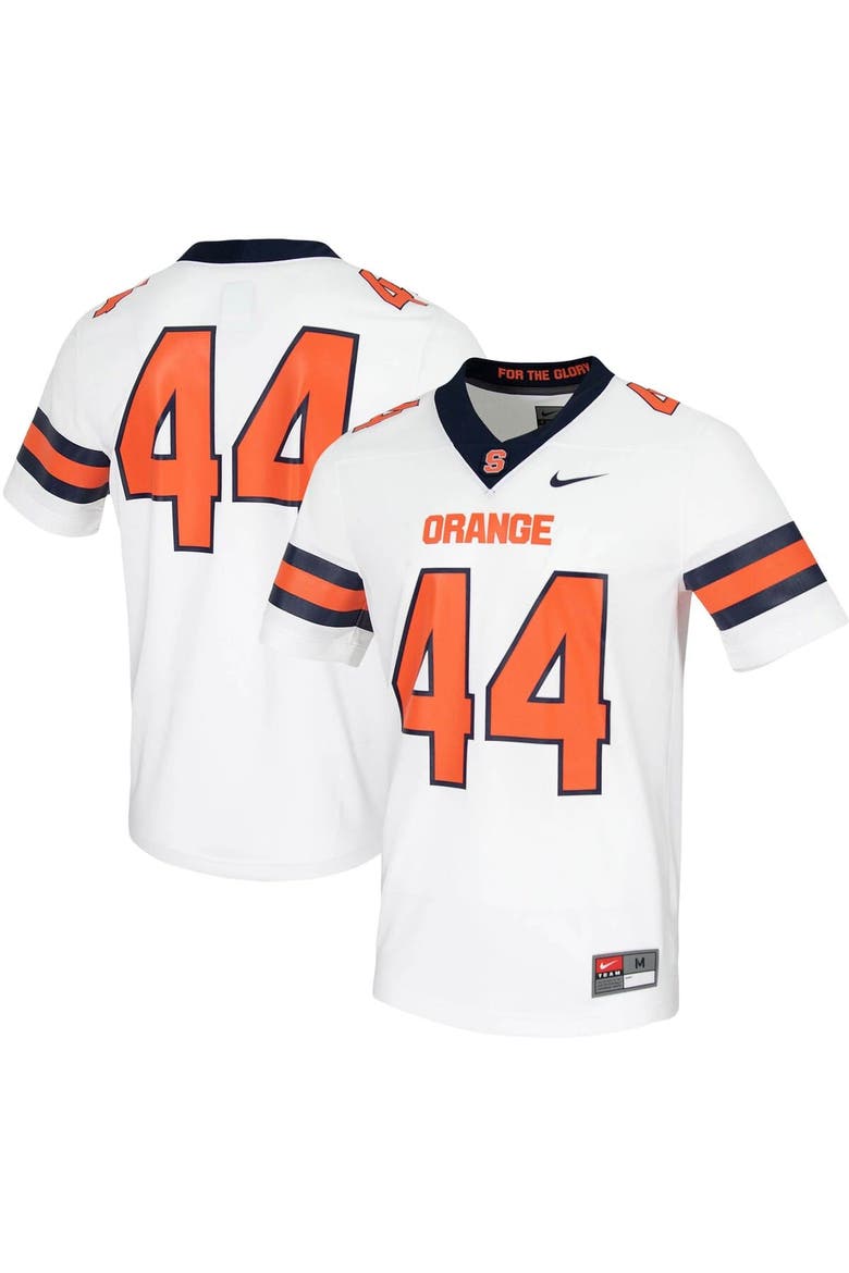 Men's Nike #44 White Syracuse Orange Untouchable Game Jersey, Main, color, White