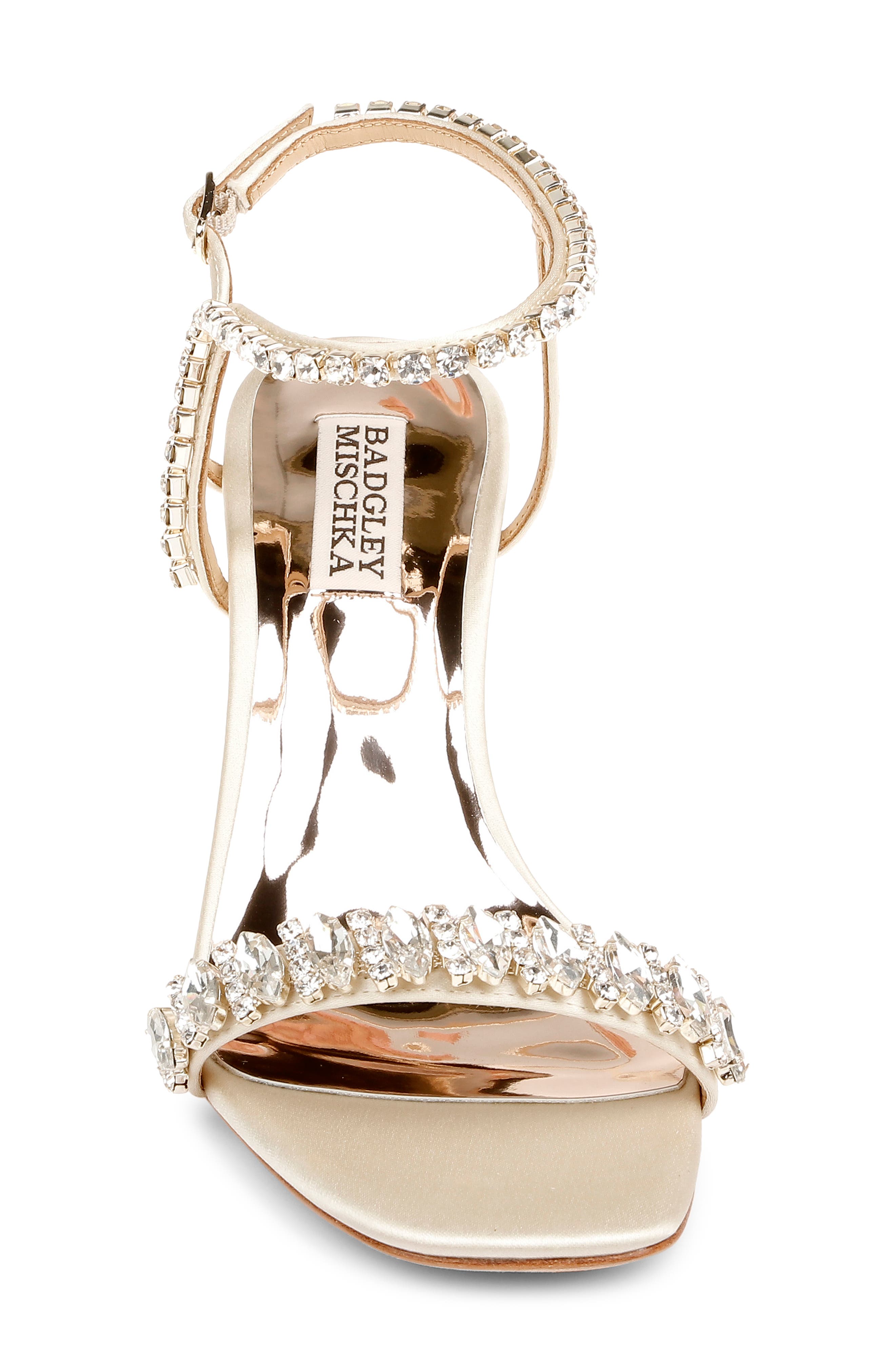 Badgley Mischka Collection Badgley Mischka Marilee Ankle Strap Sandal, Alternate, color, Ivory