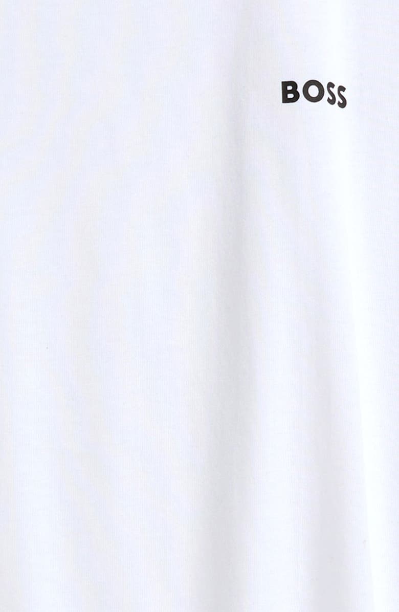 BOSS Kidswear Kids' Contrast Trim Cotton T-Shirt, Alternate, color, 