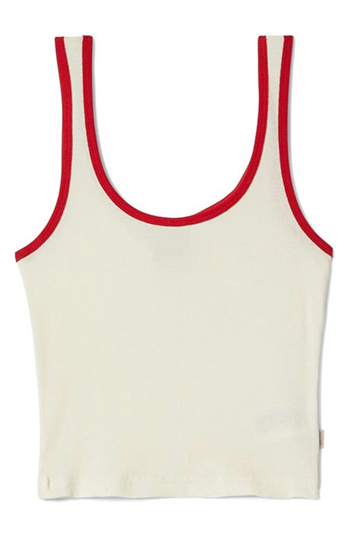 Brixton Ringer Organic Cotton Tank In White
