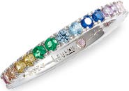 SUZY LEVIAN Sterling Silver Rainbow Eternity Band