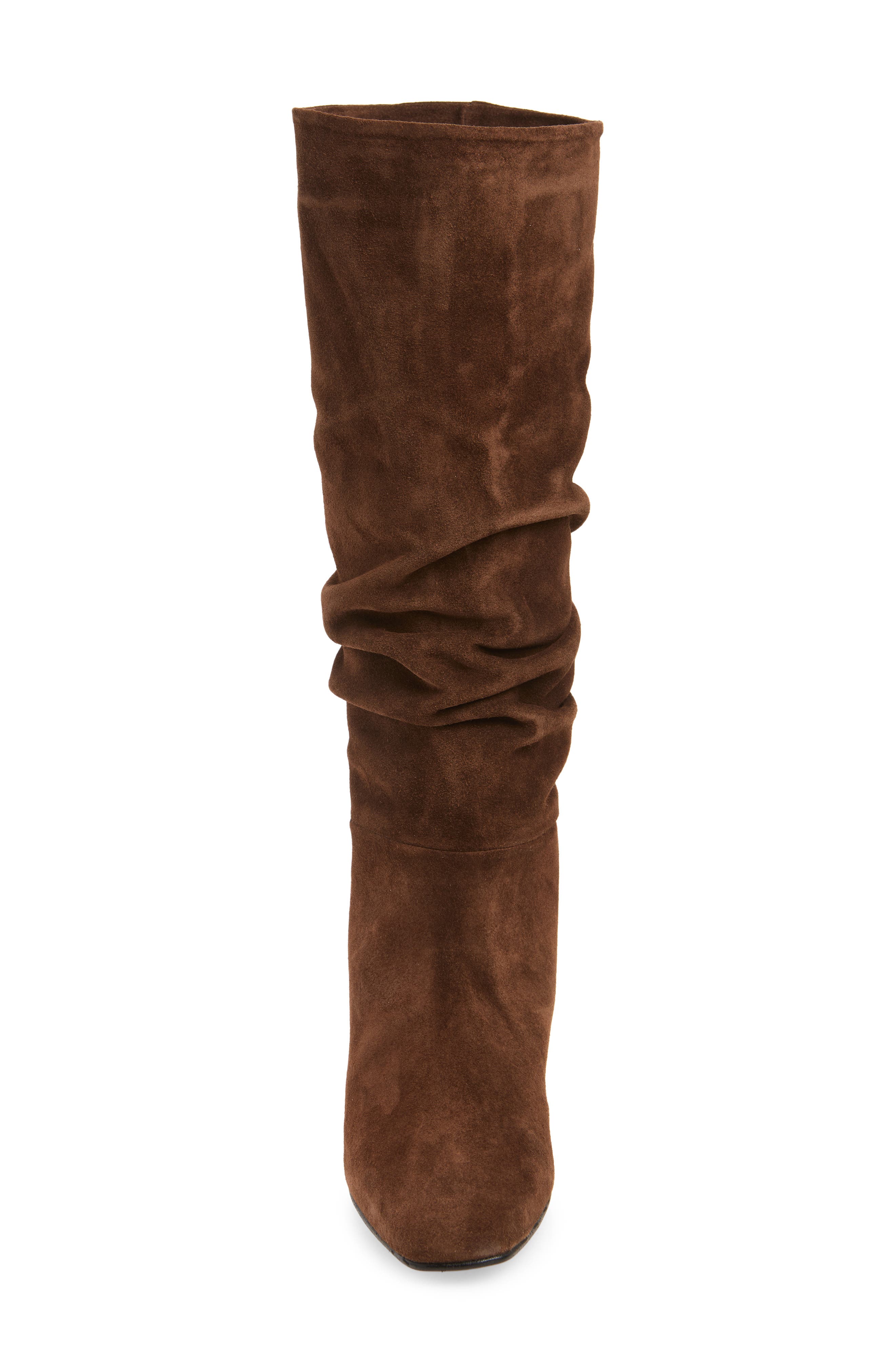 Kalila Slouchy Knee High Boot, Alternate, color, SUEDE BROWN