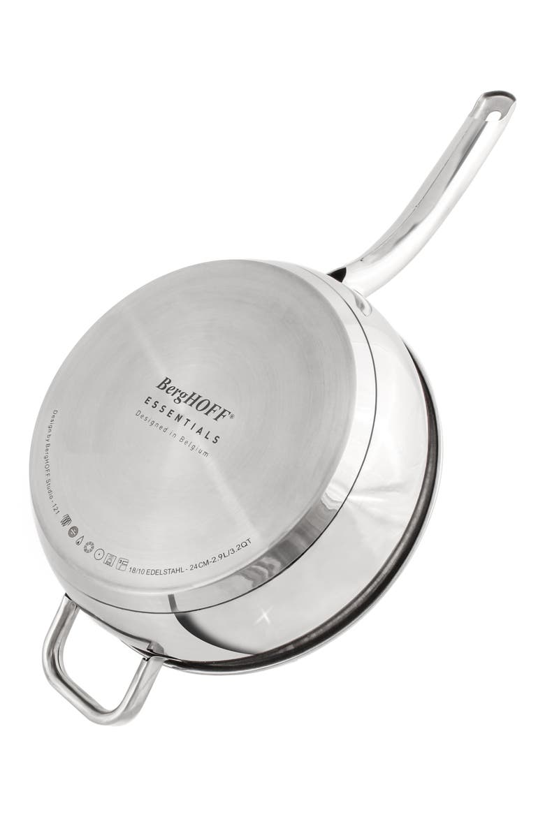 18/10 Stainless Steel Belly Cookware 12-Piece Set, Alternate, color, SILVER