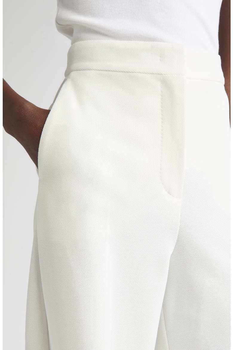 Ponte Knit Wide Leg Pants, Alternate, color, WHITE