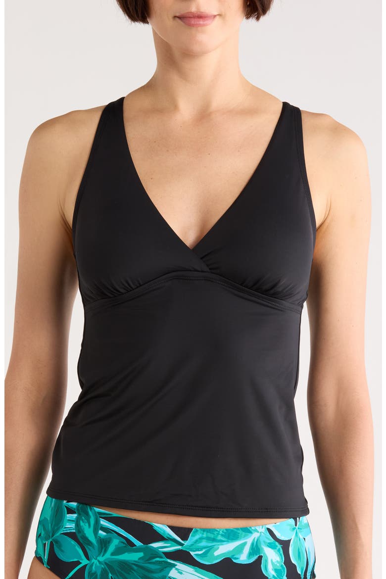 Susana Halter Tankini Top, Main, color, BLACK