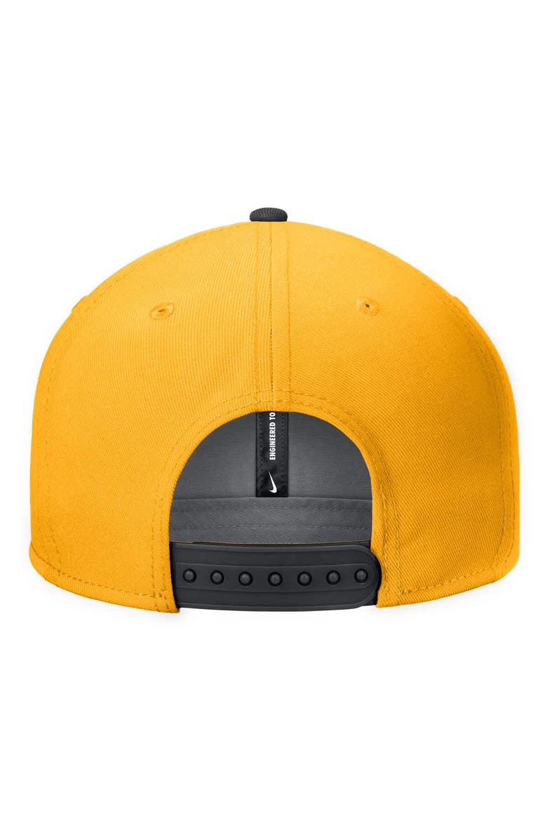 Men's Nike Gold Missouri Tigers Vintage Script Pro Dri-FIT Snapback Hat, Alternate, color, Gold