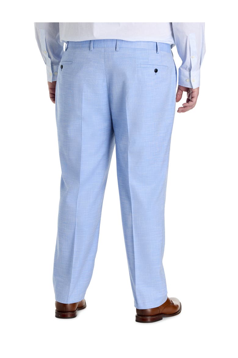 Big & Tall Textured Solid Suit Pants, Alternate, color, BLUE