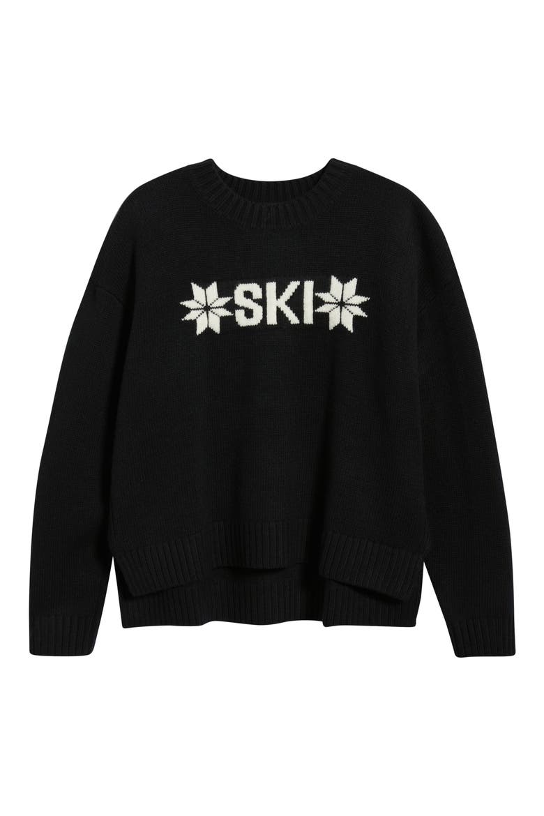 Bliss Ski Sweater, Alternate, color, BLACK