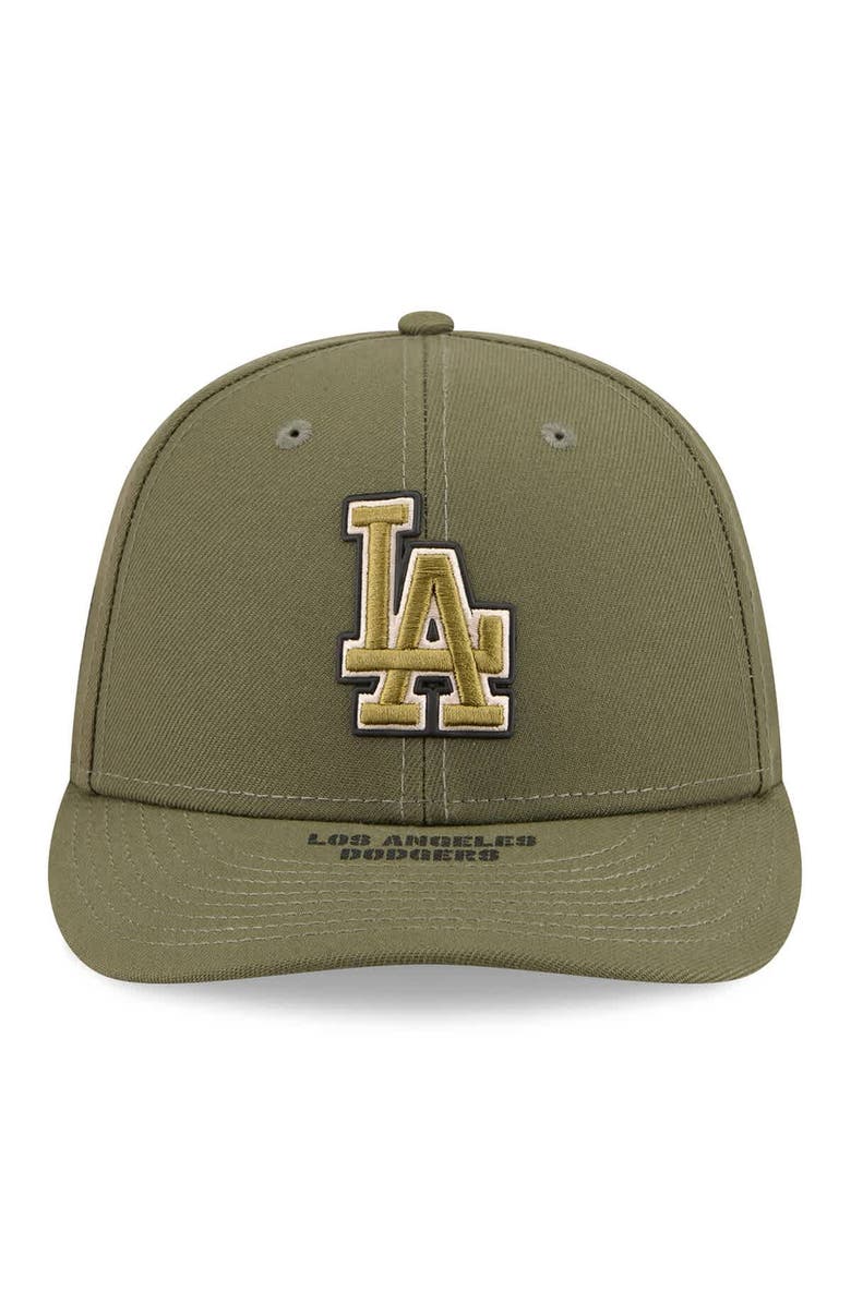 New Era Men's New Era  Olive Los Angeles Dodgers 2026 Armed Forces Day Low Profile 59FIFTY Fitted Hat, Alternate, color, Olive