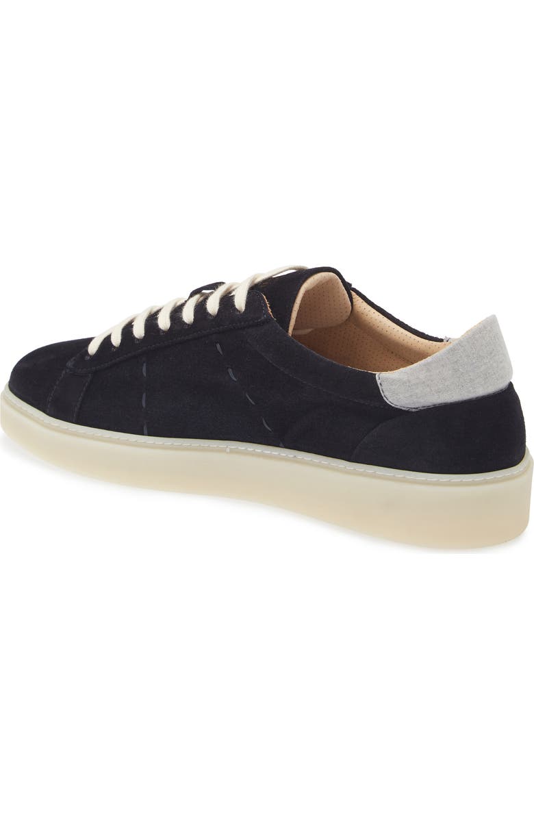 Eleventy Suede Low Top Sneaker, Alternate, color, Navy